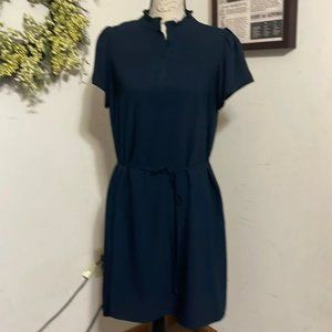 Ann Taylor Brand Blue Navy Dress - Size Small